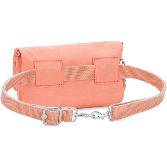 Kipling Peach Lynne Crossbody Fold Over Purse - Picture 5 of 11